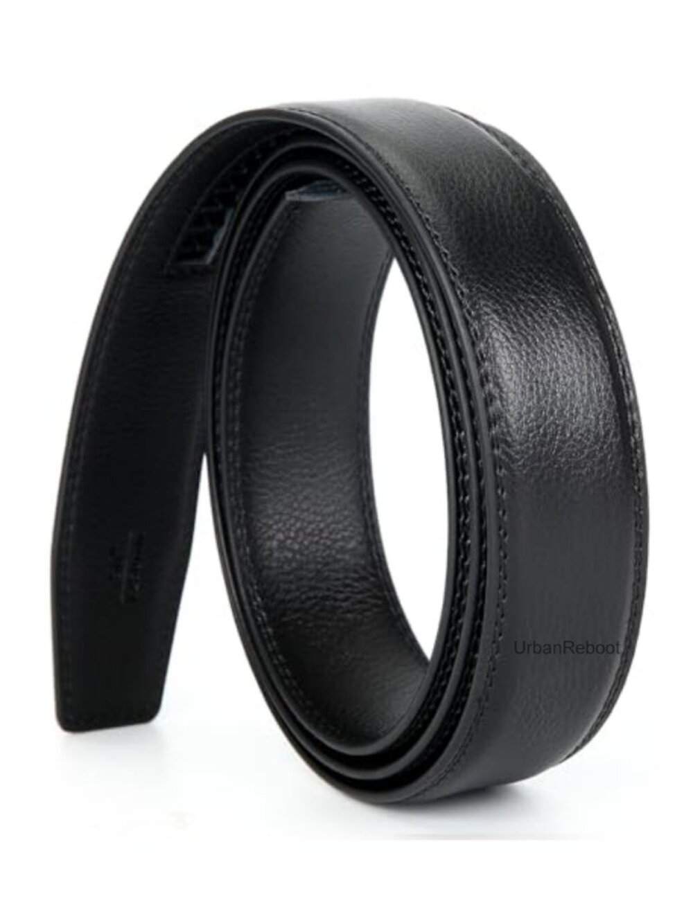 Genuine Leather Ratchet Belt Strap 3.0cm Width Replacement Strap Only No Buckle